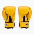 Rękawice bokserskie WINDY Classic Genuine Leather yellow 3
