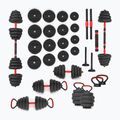 Zestaw ciężarów HMS SGN130 Pro Set 6W1 30 kg czarny/czerwony