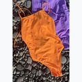 Strój pływacki jednoczęściowy damski Clap Dwuwarstwowy Wiązany summer orange 5