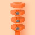 Hantle regulowane HMS HL03 2 x 2,5 kg orange 6