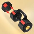 Hantel regulowany HMS HL05 3w1 11,34 kg kg black/red 6