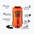 Bojka asekuracyjna BuddySwim CSW Dry Bag 28 l orange 2