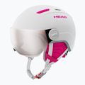 Kask narciarski dziecięcy HEAD Maja Visor white/silver red 10