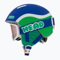 Kask narciarski dziecięcy HEAD Mojo Set + Gogle Jr blue/green/silver red 4