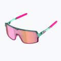 Okulary przeciwsłoneczne Tripoint 008 Lake Prespa Small X crystal neon turquoise/brown/pink multi 3