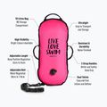 Bojka asekuracyjna BuddySwim Ultralight LLS 10 l pink 2