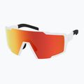 Okulary przeciwsłoneczne SCOTT Shield Compact white matt/amp red chrome