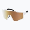 Okulary przeciwsłoneczne SCOTT Shield Compact LS white matt/amp ls gold chrome