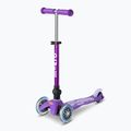 Hulajnoga trójkołowa dziecięca Micro Mini Deluxe Foldable LED purple