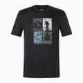 Koszulka męska super.natural Go Hiking Tee jet black/various 5