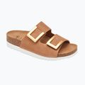 Klapki damskie Scholl Montery 2 Straps Ad Med cognac 8