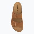 Klapki damskie Scholl Noelle Chunky Suede cognac 5