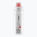Bidon rowerowy Elite Jet Plus 550 ml clear/red logo
