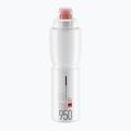 Bidon rowerowy Elite Jet Plus 950 ml clear/red logo