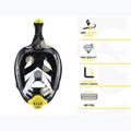 Maska pełnotwarzowa do snorkelingu Cressi Bali Full Face black/yellow 5