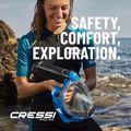 Maska pełnotwarzowa do snorkelingu Cressi Komodo Full Face black/black 13