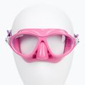 Maska do nurkowania dziecięca Cressi Moon pink/lilac 3