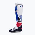Skarpety narciarskie Mico Medium Weight M1 Ski biało-niebieskie CA00102 2