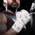 Owijki bokserskie Hayabusa Mayweather Stretch Hand Wraps 450 cm white/gold 7