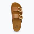 Klapki damskie Scholl Montery 2 Straps Ad Med cognac 11