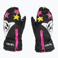 Rękawice narciarskie dziecięce Level Lucky Mitt ninja pink 4
