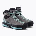 Buty podejściowe damskie SCARPA Mescalito Mid GTX midgray/aqua 5