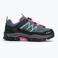 Buty trekkingowe dziecięce CMP Rigel Low Wp mineral green/purple fluo 2