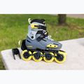 Rolki dziecięce Rollerblade Apex Jr charcoal/yellow 9