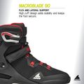 Rolki męskie Rollerblade Macroblade 90 black/red 10