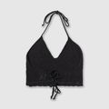 Top damski Kaotiko Tiran Crochet Menorca black 6