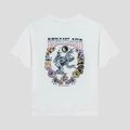 Koszulka damska Kaotiko Washed Dreamland white 2