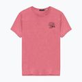 Koszulka męska Kaotiko Washed No Roles Flower pink flamingo