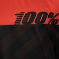 Longsleeve rowerowy dziecięcy 100% R-Core Youth black/racer red 4
