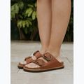Klapki damskie Genuins Galia Leather Dress camel 9