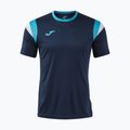 Koszulka tenisowa męska Joma Terra dark navy/turquoise fluor