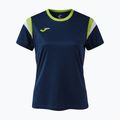 Koszulka tenisowa damska Joma Terra dark navy/lime