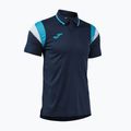 Koszulka tenisowa męska Joma Terra Polo dark navy/turquoise fluor 3