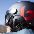 Kask narciarski Bollé Might Visor titanium red matte/brown gun 9