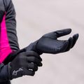 Rękawiczki rowerowe damskie Rogelli Laval Mid Season LW Windproof black 8
