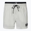 Szorty kąpielowe męskie Calvin Klein Medium Double WB nimbus cloud