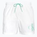 Szorty kąpielowe męskie Calvin Klein Medium Drawstring classic white