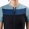 Koszulka rowerowa damska Rogelli Core Block W black/blue/dark blue 3