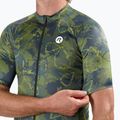 Koszulka rowerowa męska Rogelli Essential Graphic II green/blue/mustard 4