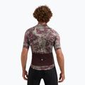 Koszulka rowerowa męska Rogelli Essential Graphic II taupe/bordeaux 2