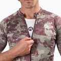 Koszulka rowerowa męska Rogelli Essential Graphic II taupe/bordeaux 3