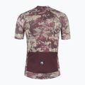 Koszulka rowerowa męska Rogelli Essential Graphic II taupe/bordeaux 8