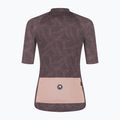 Koszulka rowerowa damska Rogelli Essential Graphic II bordeaux/coral 8
