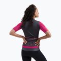 Koszulka rowerowa damska Rogelli Fast ebony/pink/coral 2