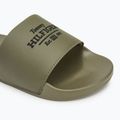 Klapki męskie Tommy Hilfiger Embroid 85 Pool Slide army green 7