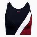 Biustonosz treningowy Tommy Hilfiger Mid Intensity Rwb Colour-Block blue 5
